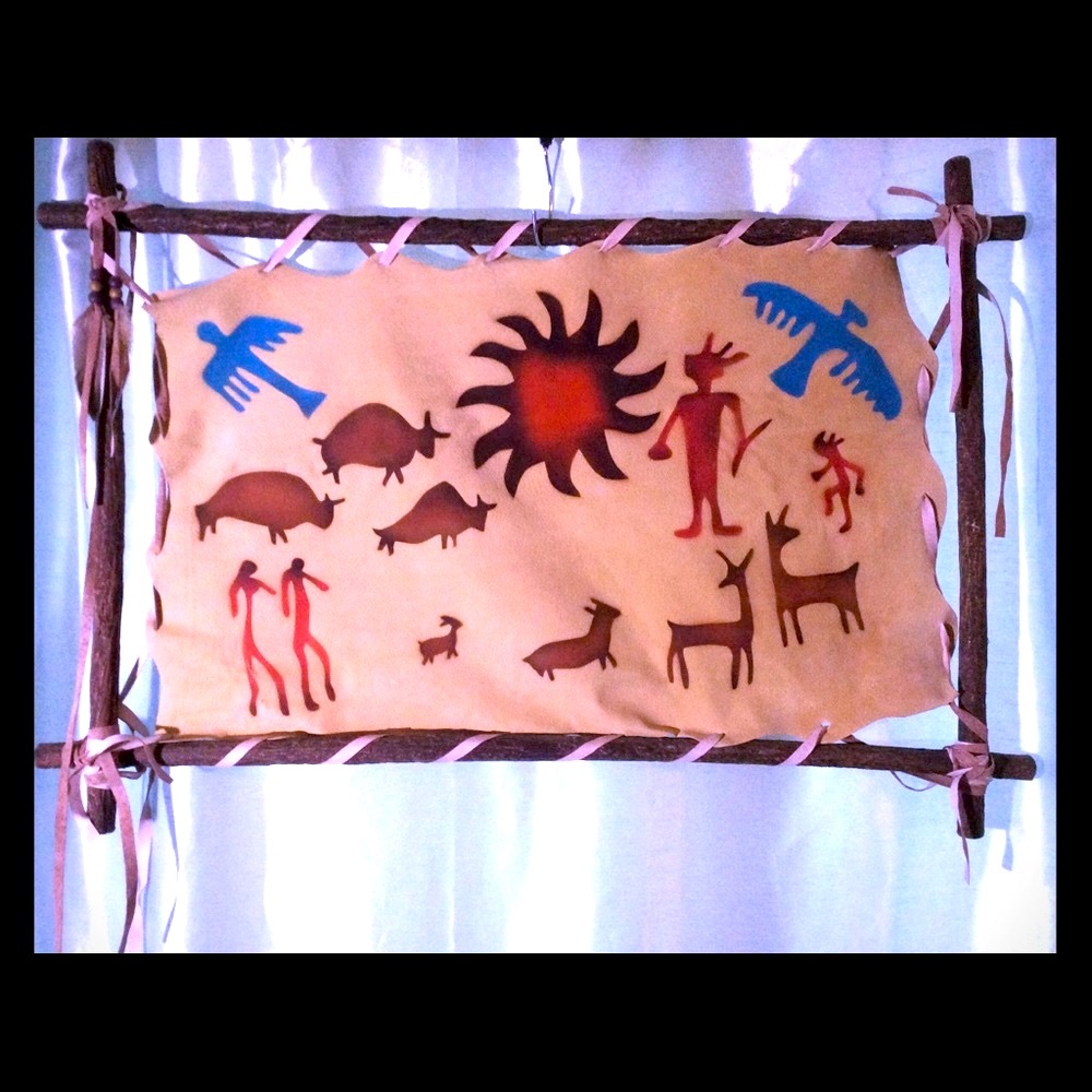 Ancient Native Art, 20 x 30, needs assembly, NWT